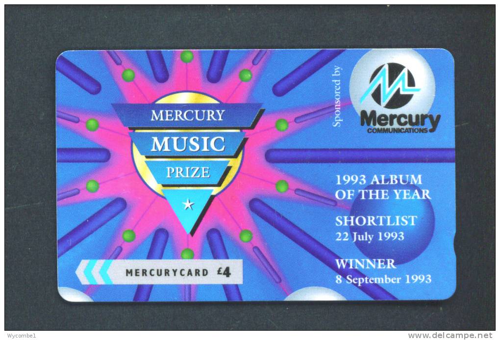 UK  -  Magnetic Phonecard/Mercurycard As Scan - [ 4] Mercury Communications & Paytelco