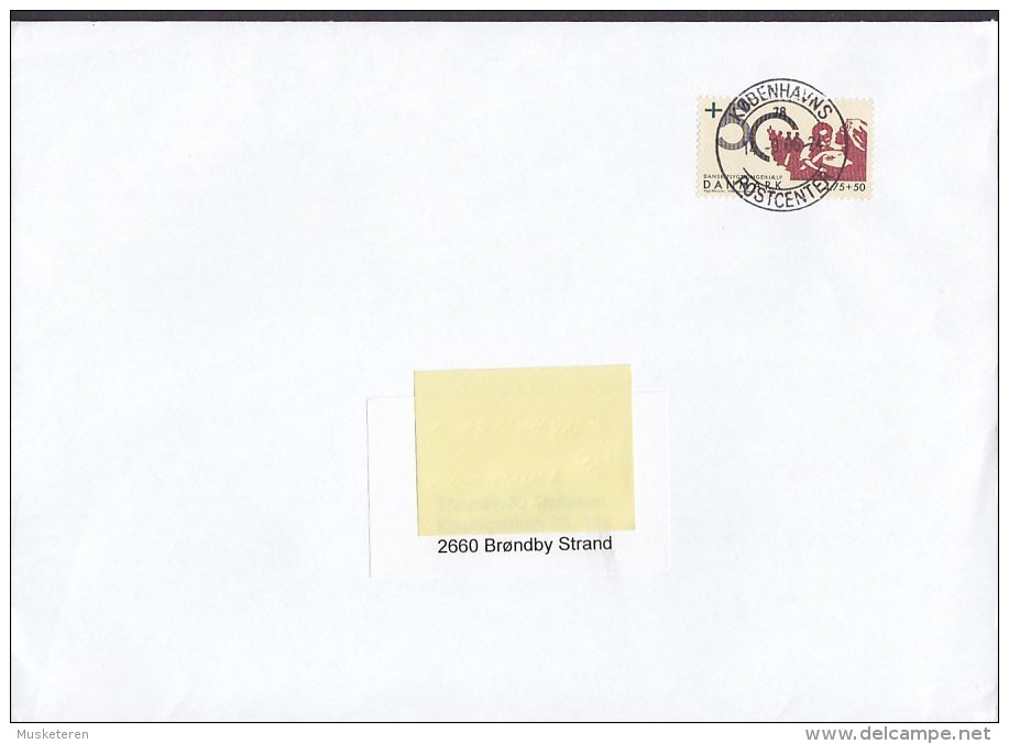 Denmark 2006 Cover Brief Deluxe Cancel Danish Refugee Relief Surplus Value Single Stamp - Lettres & Documents