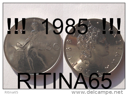 RARA !!! 50 LIRE 1985 FDC " VULCANO " !!! RARA - 50 Lire