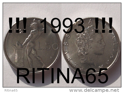 !!! 50 LIRE 1993 FDC " VULCANO " !!! - 50 Lire