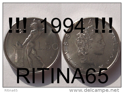 !!! 50 LIRE 1994 FDC " VULCANO " !!! - 50 Lire