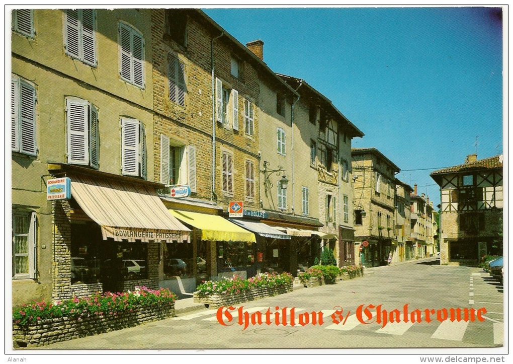 CHATILLON Sur CHALARONNE Ville Fleurie Boulangerie Photographe (Cellard) Ain (01) - Châtillon-sur-Chalaronne