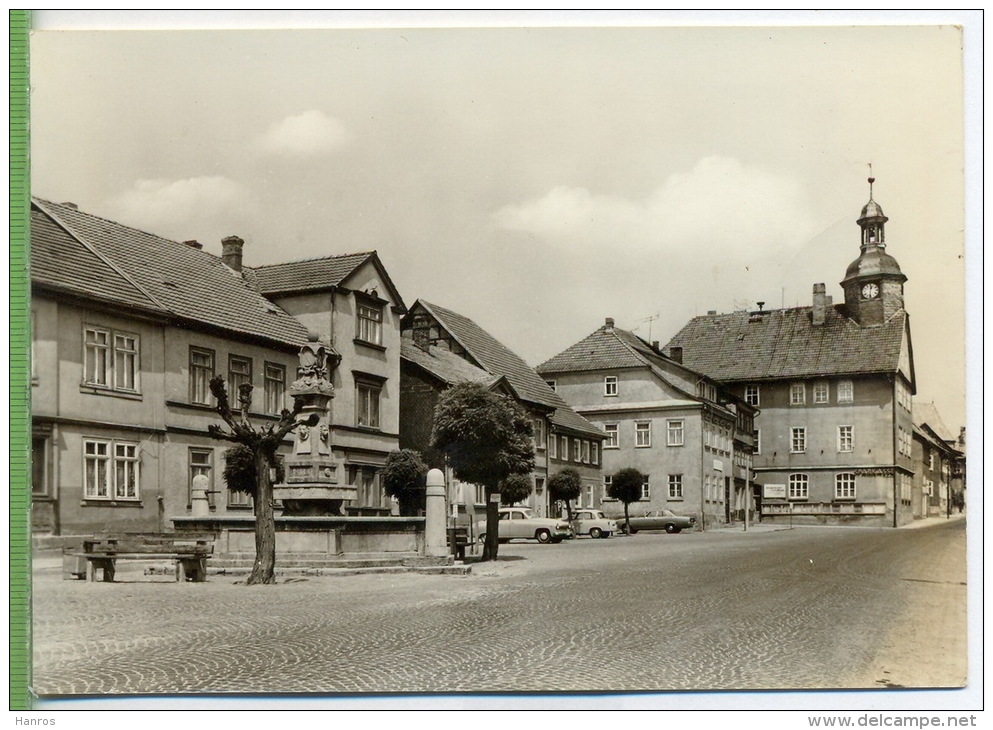 Römhild, Kr. Meiningen, Karl-Marx-Platz Um 1960/1970, Verlag: Bild Und Heimat-Reichenbach, POSTKARTE, Erhaltung: I-II - Meiningen