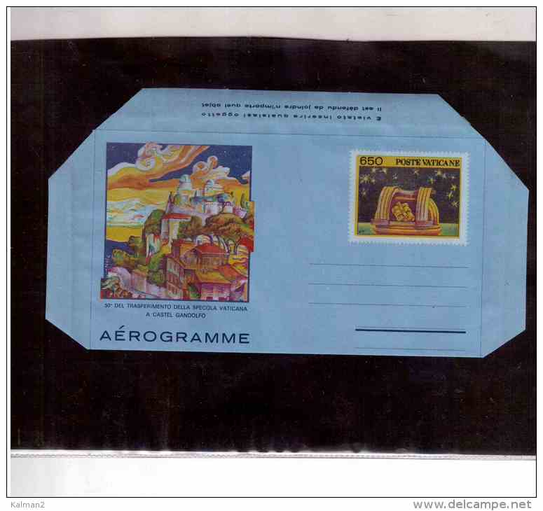 TEM7829-   AEROGRAMMA "  SPECOLA VATICANA  "    / CAT. FILAGRANO   A.24   NUOVO - Postal Stationeries