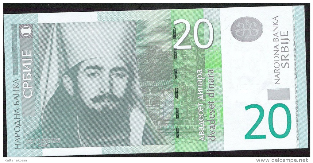 SERBIA  P55a  20   DINARA  2011 #AA      UNC. - Serbia