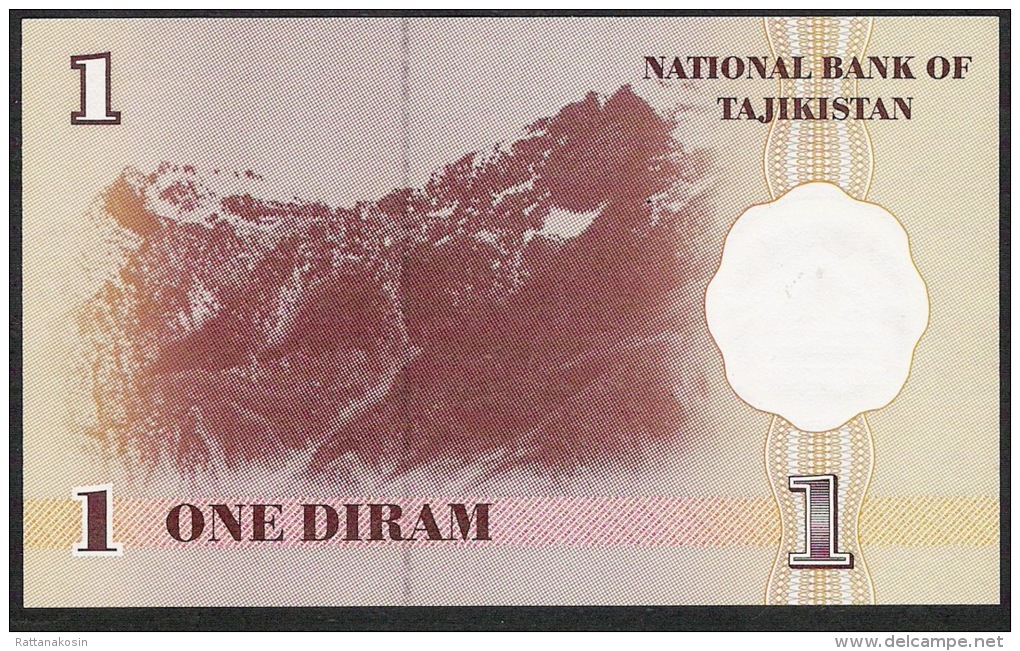 TAJIKISTAN  P10   1  DIRHAM   1999  #AA     UNC. - Tajikistan