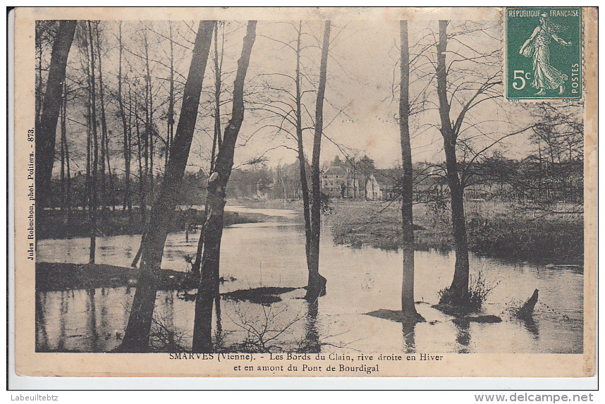 SMARVES - Les Bords Du Clain Rive Droite En Hiver Et En Amont Du Pont De Bourdigal - Smarves