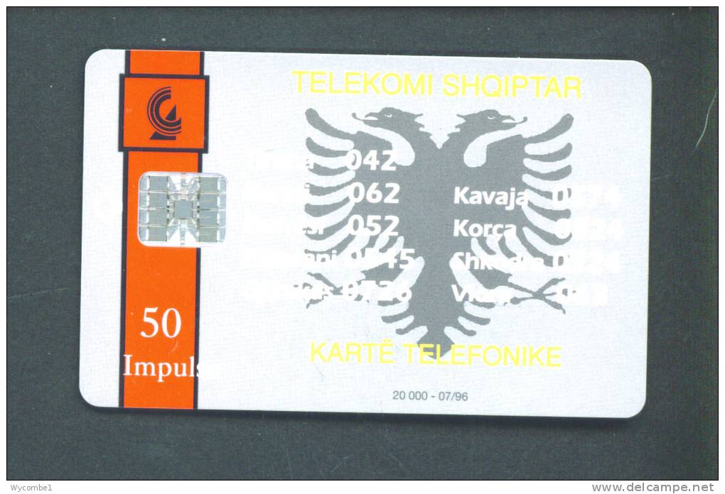 ALBANIA  -  Chip Phonecard As Scan - Albanie