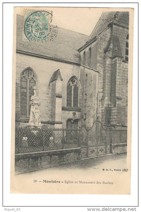 38 - Montoire - Eglise Et Monument Des Roches - Montoire-sur-le-Loir