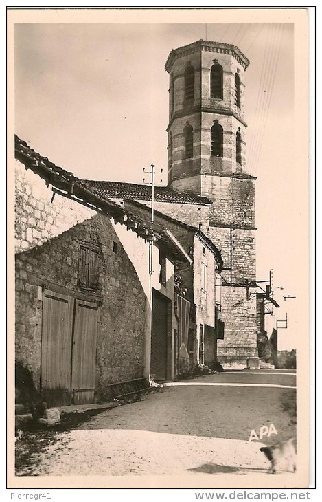 CPA-1950-46-MONTCUQ-LE CLOCHER DE L EGLISE ST HILAIRE-TBE - Montcuq