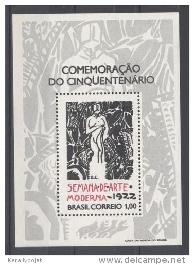 Brazil - 1972 Modern Art Block MNH__(TH-10511) - Blocks & Sheetlets