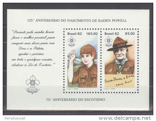 Brazil - 1982 Scouting Block MNH__(TH-7635) - Blocks & Sheetlets