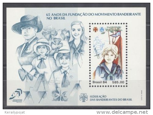 Brazil - 1984 Scoutinglaiset Block MNH__(TH-10016) - Blocs-feuillets