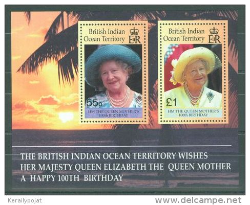 British Indian Ocean - 2000 Elizabeth Block MNH__(TH-8341) - Britisches Territorium Im Indischen Ozean