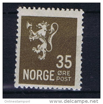 Norway: 1927 Mi Nr  128 A  MH/* - Neufs