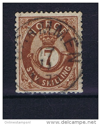 Norway: 1872, Mi  21 Used - Gebruikt