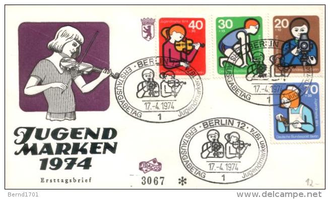 Germany / Berlin - Mi-Nr 468/471 FDC (X298)- - 1971-1980