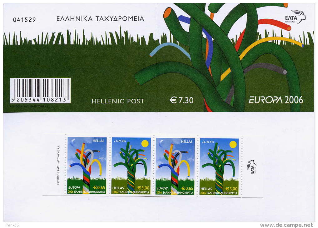 Griechenland / Greece / Grèce 2006 MH/booklet EUROPA ** - 2006