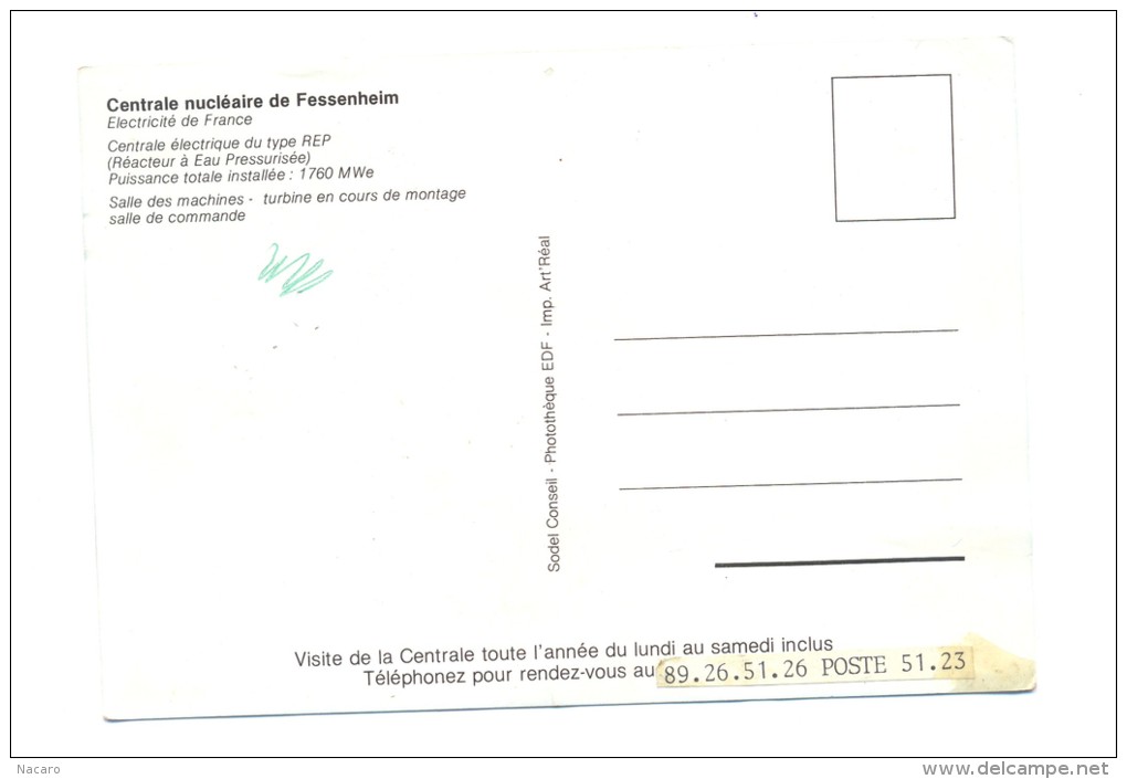 France, Alsace, Haut Rhin 68, Centrale Nucléaire De Fessenheim - Fessenheim
