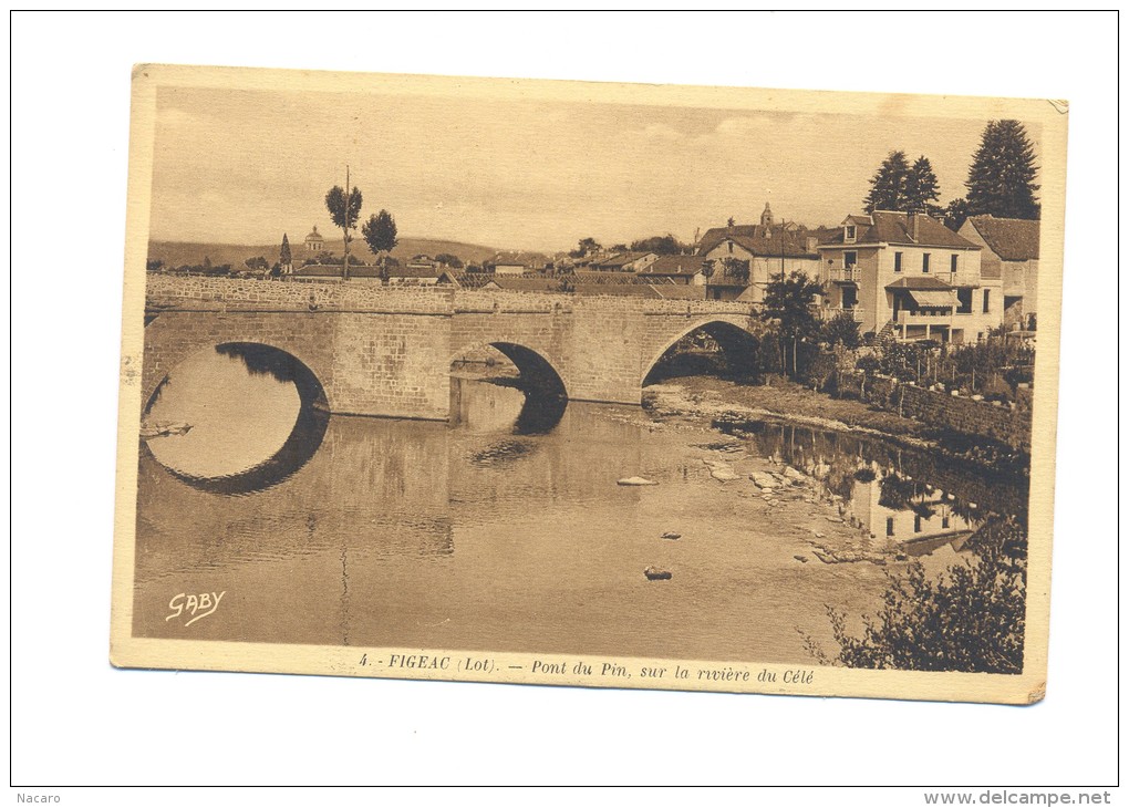 France, Midi Pyrénées, Lot 46, Figeac Pont Du Pin Sur La Rivière Du Célé - Fessenheim