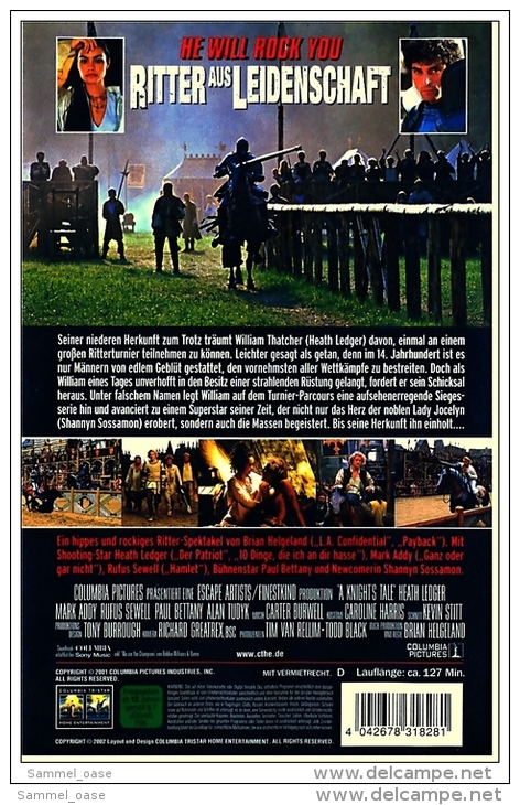 VHS Video - Ritter Aus Leidenschaft  Rock'n'Ritterfilm Um Den Aufstieg Eines Junkers Zum Erfolgreichen Ritter - Von 2002 - Action, Adventure