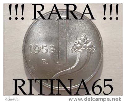 RARA !!! 1 LIRA 1953 FDC " CORNUCOPIA " !!! - 1 Lire