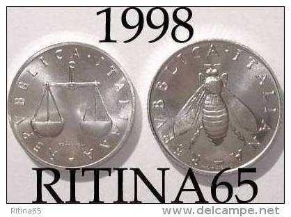 COPPIA !!! 1 LIRA + 2 LIRE 1998 FDC !!! RARA - 1 Lira