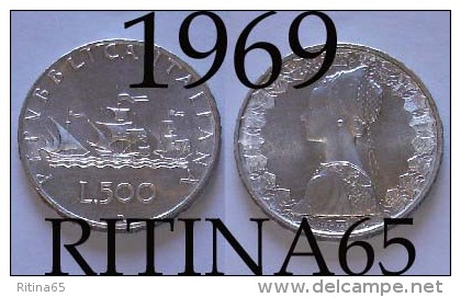ECCEZIONALE !!! LIRE 500 1969 FDC "CARAVELLE" IN ARGENTO !!! - 500 Lire