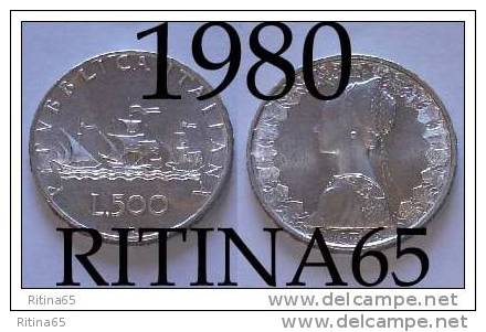 ECCEZIONALE !!! LIRE 500 1980 FDC "CARAVELLE" IN ARGENTO !!! - 500 Liras