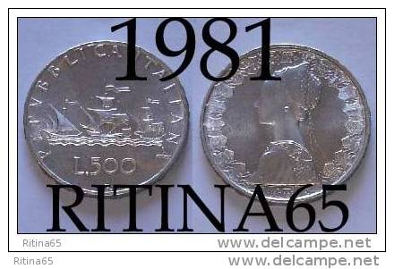 ECCEZIONALE !!! LIRE 500 1981 FDC "CARAVELLE" IN ARGENTO !!! - 500 Liras