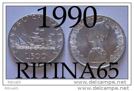 ECCEZIONALE !!! LIRE 500 1990 FDC "CARAVELLE" IN ARGENTO !!! - 500 Liras