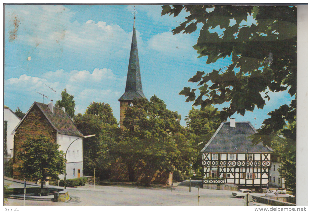 5802 WETTER - WENGERN, Leimkasten & Ev. Kirche - Wetter