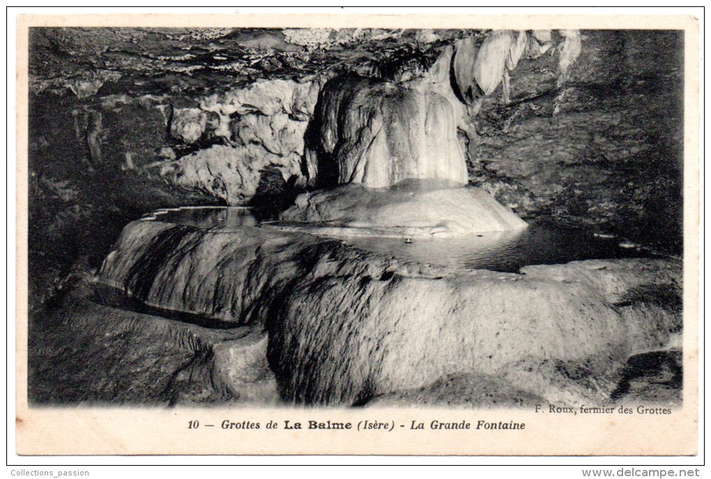 CP, 38, Grottes De LA BALME - La Grande Fontaine, Vierge - La Balme-les-Grottes