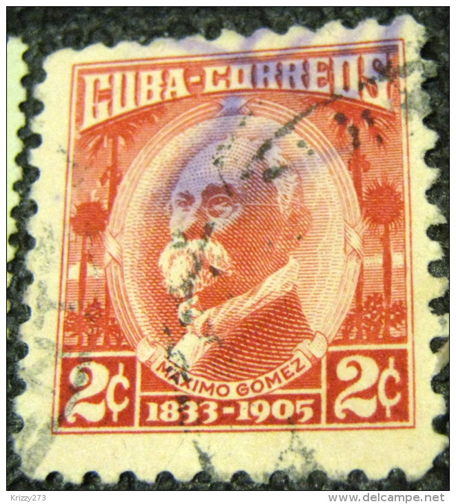 Cuba 1954 Maximo Gomez 2c - Used - Oblitérés