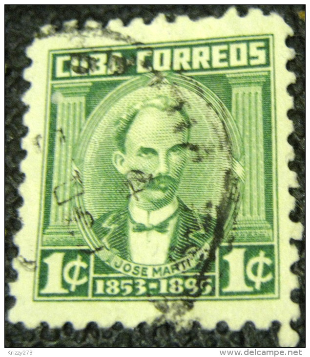 Cuba 1954 Jose Marti 1c - Used - Used Stamps