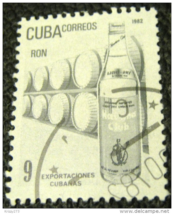Cuba 1982 Exports Rum 9c - Used - Gebruikt