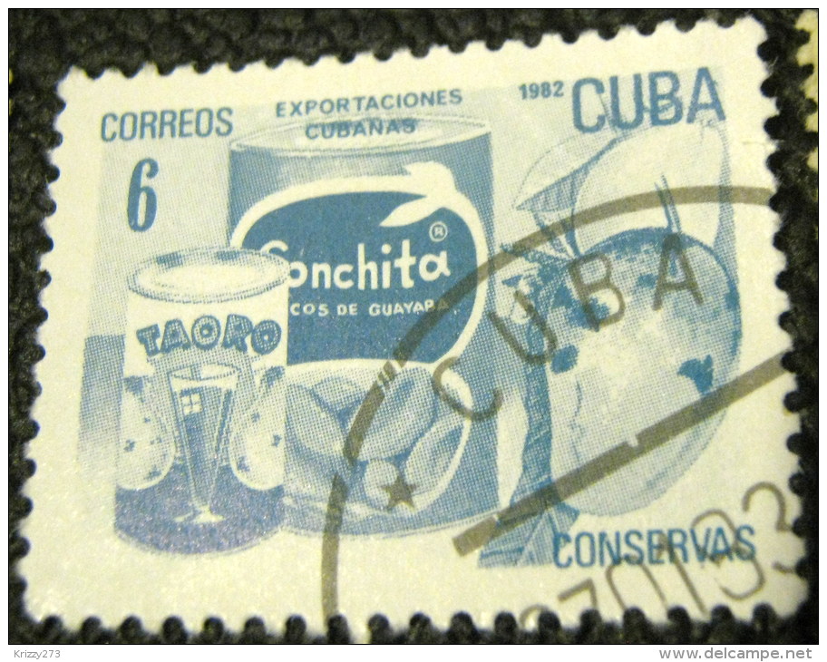 Cuba 1982 Exports Tinned Fruit 6c - Used - Oblitérés