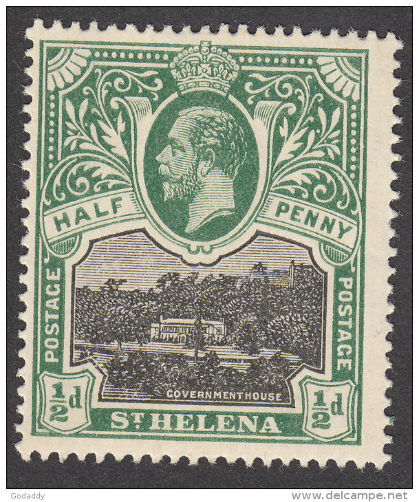 St Helena 1912  1/2d  SG72  MH - Saint Helena Island