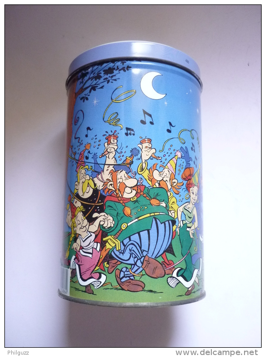 RARE BOITE  EN METAL Fer Blanc DE COOCKIES  ASTERIX - LA FETE - Art De La Table