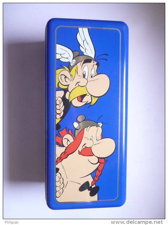 BOITE DELACRE EN METAL  Fer Blanc ASTERIX & OBELIX Têtes - Art De La Table