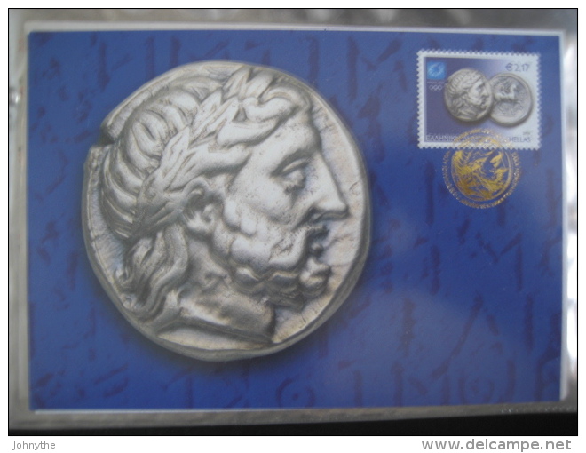 Greece 2004 Athens 2004 Ancient Olympic Coins Set Of 4 Maximum Cards - Maximum Cards & Covers