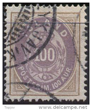 ICELAND - ISLANDE - 100 A - Mi. 17A - USED- 1892 - Used Stamps