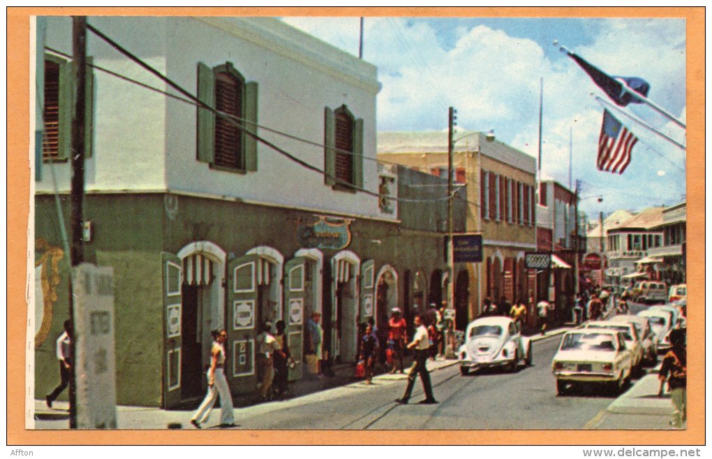 Main Street Of Charlotte Amalie US VI Postcard - Virgin Islands, US