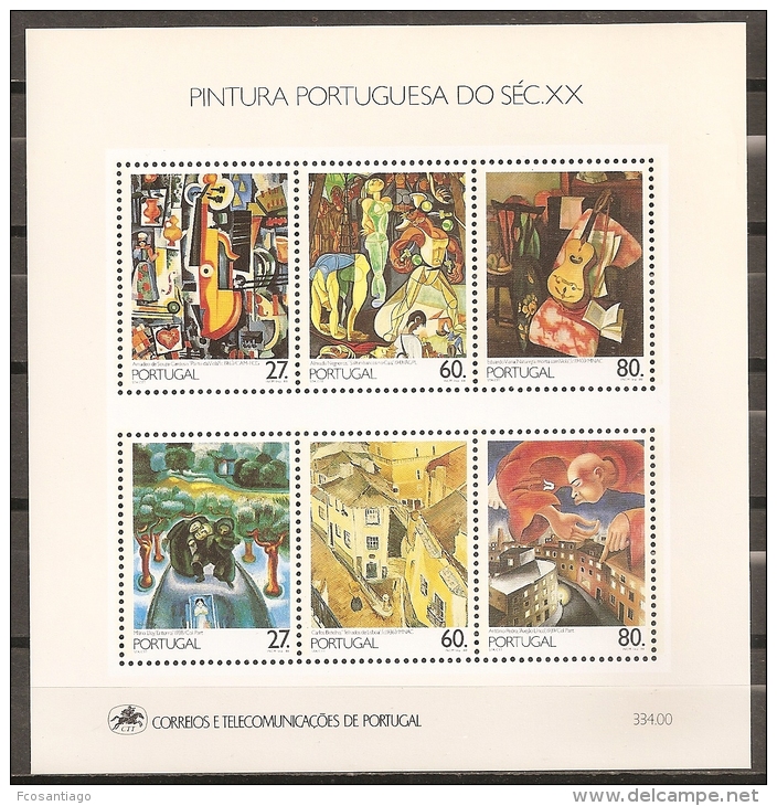 PINTURA - PORTUGAL 1988 - Yvert #H63 - MNH ** - Modernos