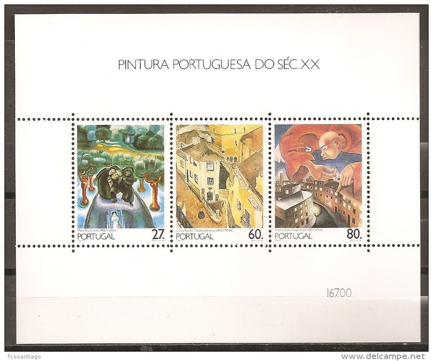 PINTURA - PORTUGAL 1988 - Yvert #H62 - MNH ** - Modern