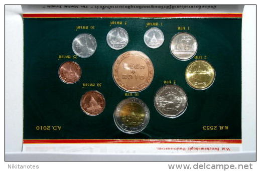 Thailand Coin 2010 Circulatio&#8203;n Set 0.01 - 10 Baht - Tailandia