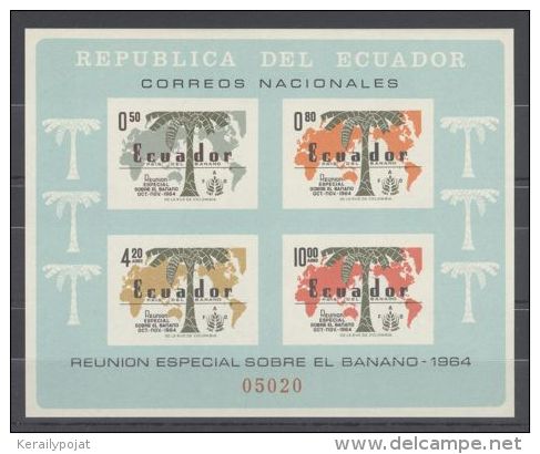 Ecuador - 1964 Bananas Block MNH__(TH-10530) - Equateur