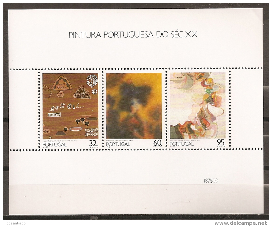 PINTURA - PORTUGAL 1990 - Yvert #H71 - MNH ** - Modernos