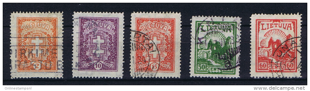 Lietuva/ Litauen: 1933, Mi 380 - 384 Used - Lituania