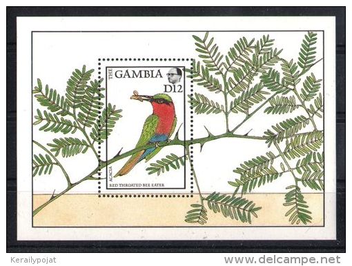 Gambia - 1988 Birds Block (1) MNH__(TH-5213) - Gambie (1965-...)